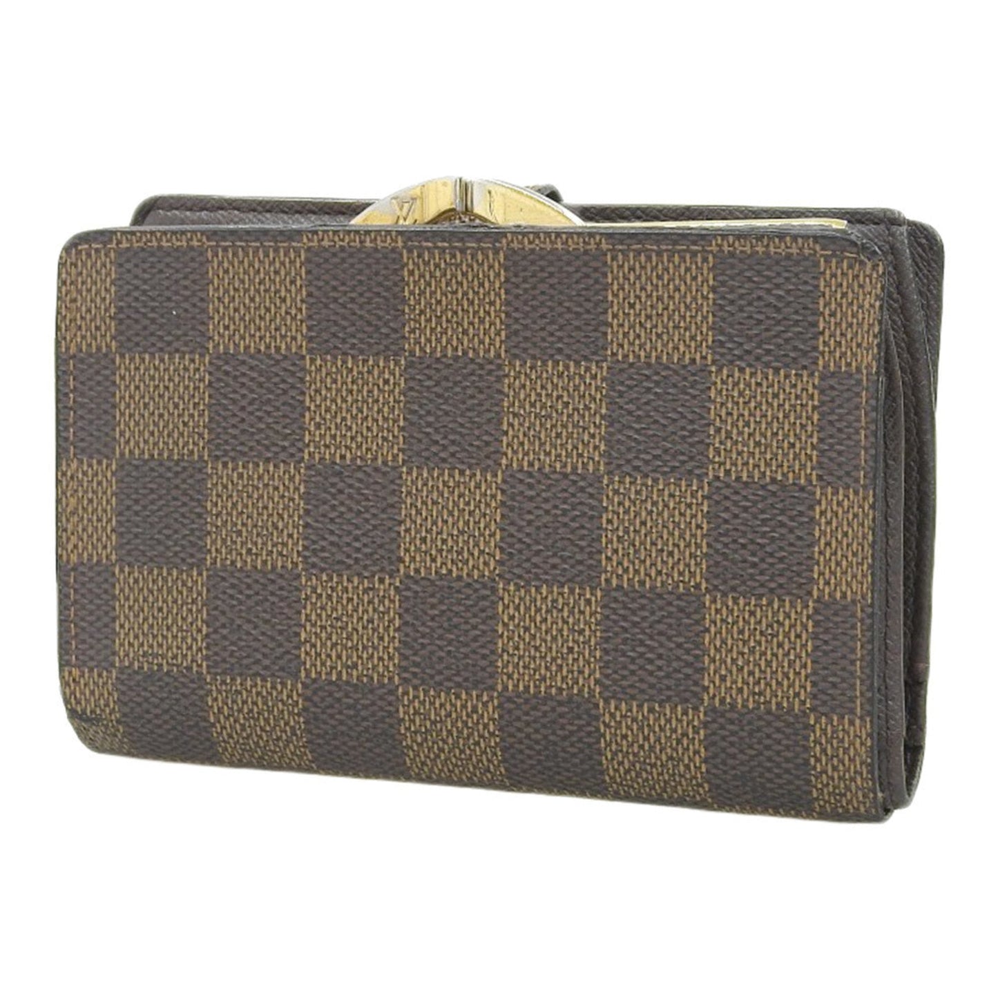 Louis Vuitton Damier Canvas Ebene Damier Canvas Wallet (Bi-Fold)