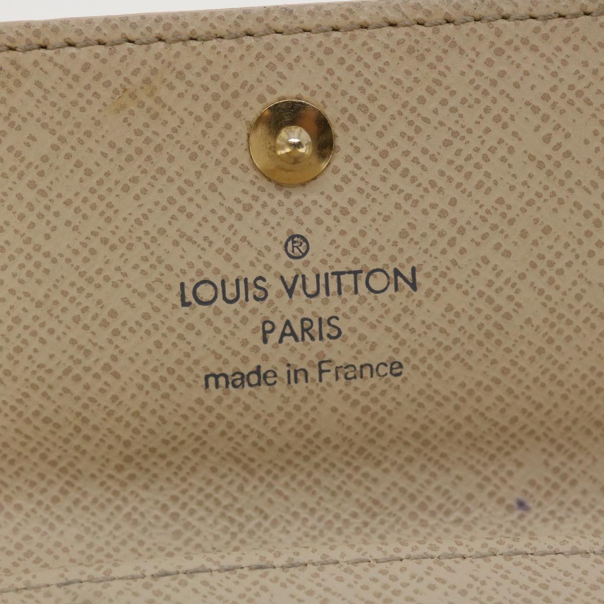 LOUIS VUITTON Damier Azur Multicles 4 Key Case N60020 LV Auth 39897