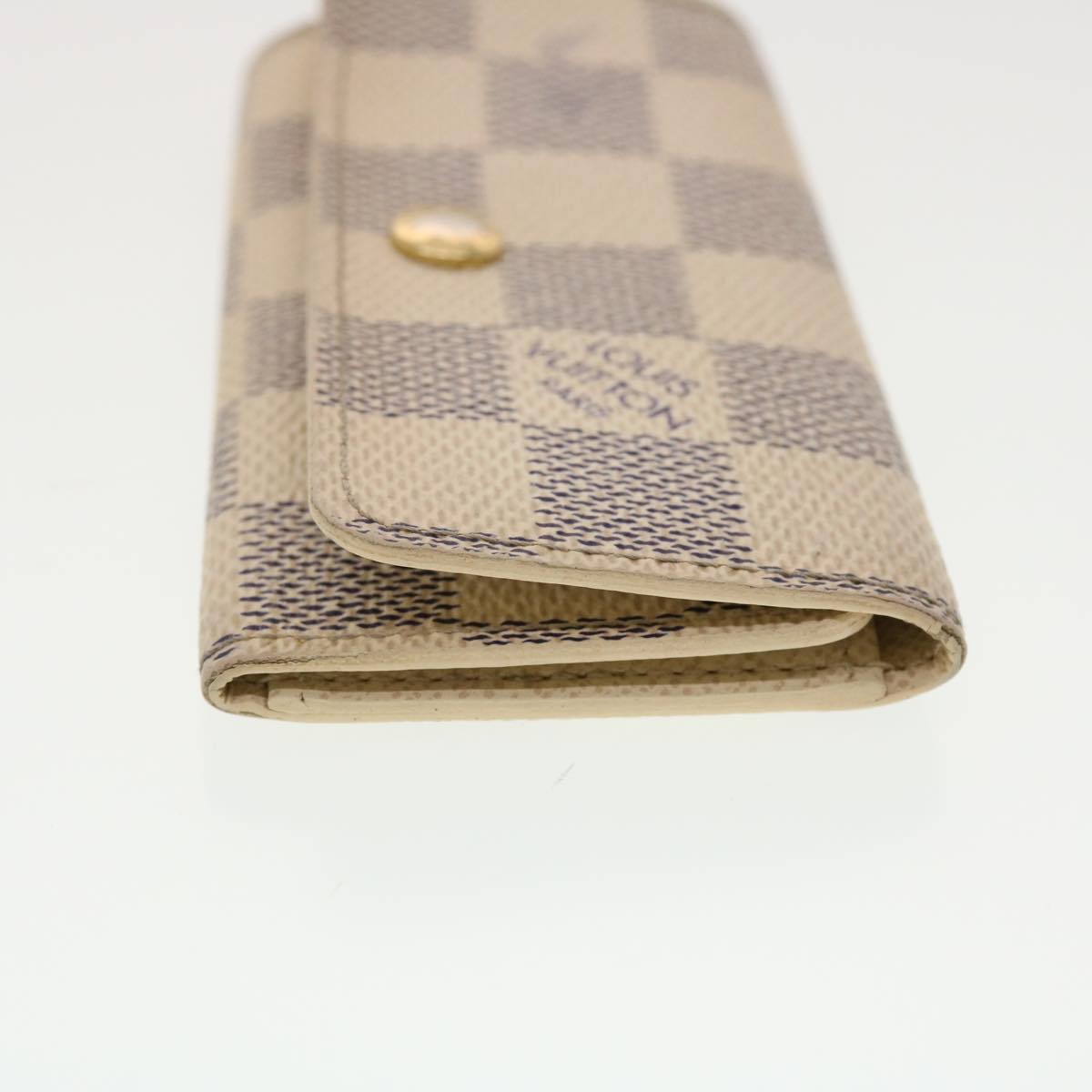 LOUIS VUITTON Damier Azur Multicles 4 Key Case N60020 LV Auth 39897