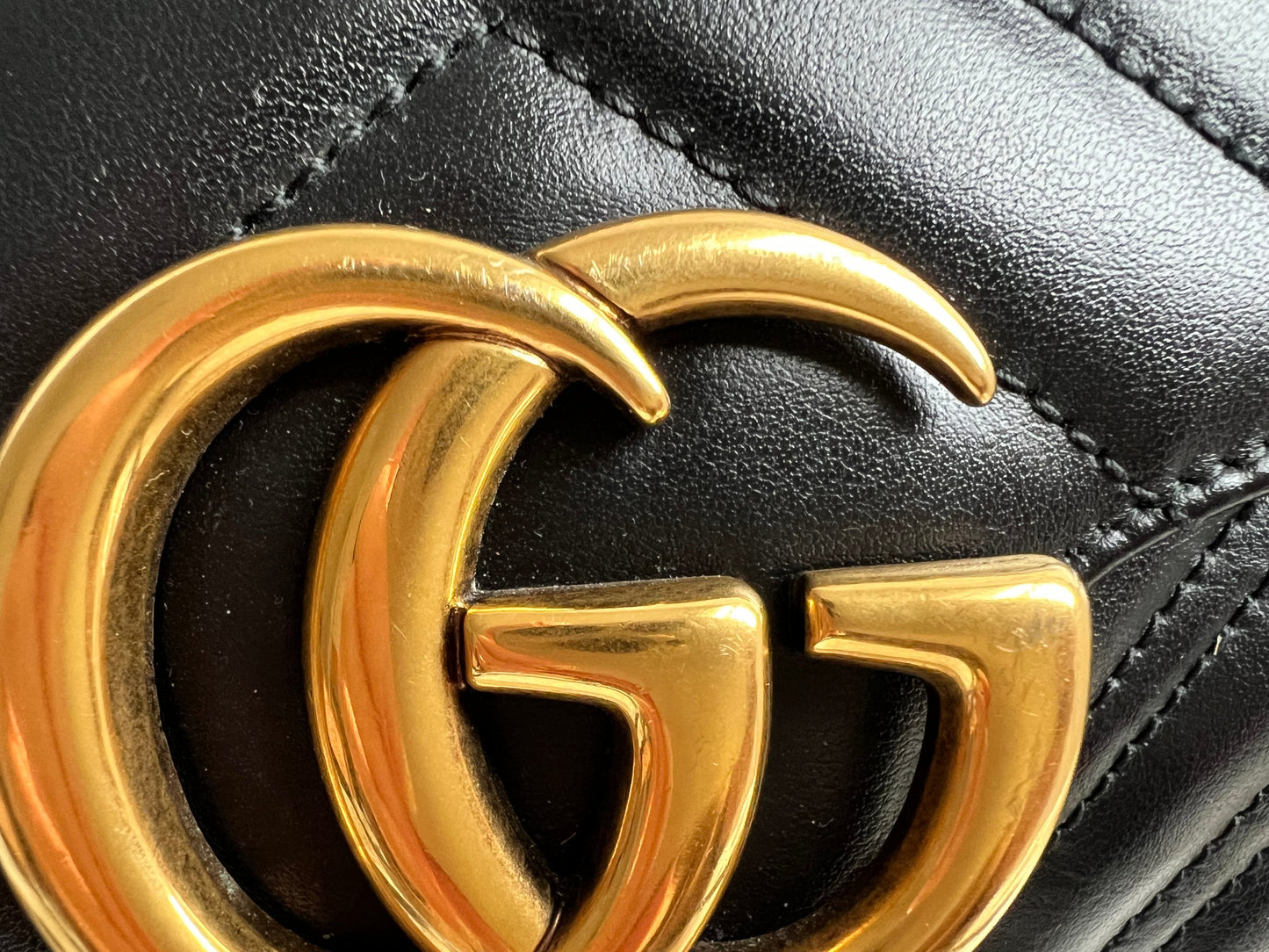Gucci GG Black Marmont Small Shoulder Bag (RRP £2070)