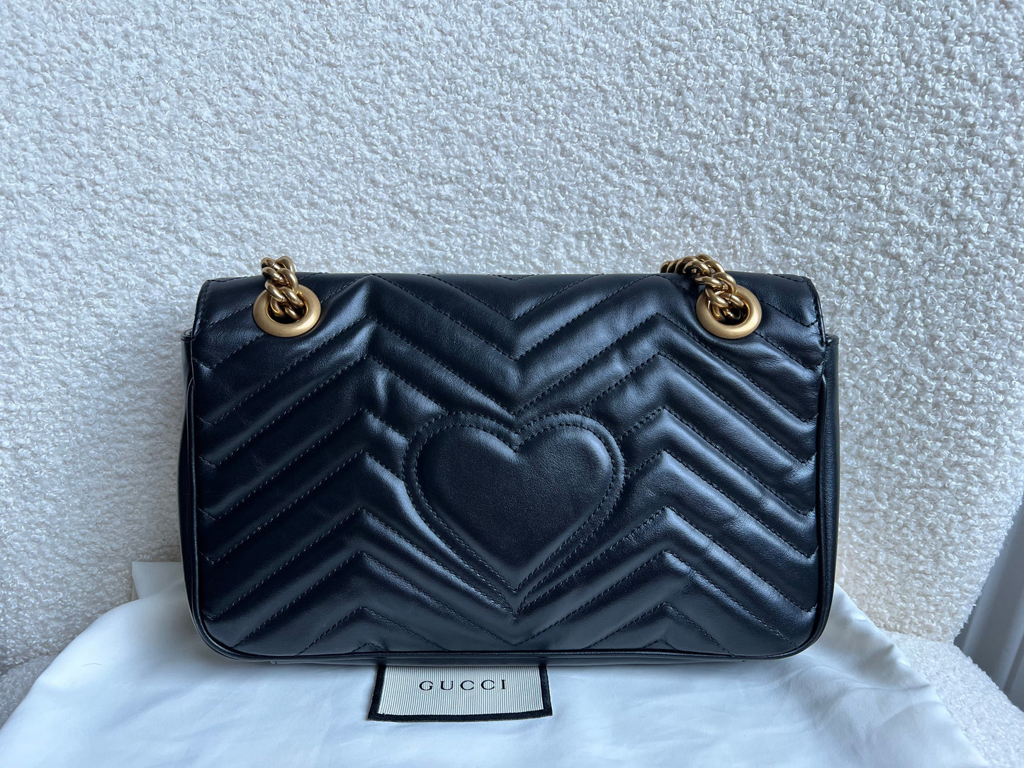 Gucci GG Black Marmont Small Shoulder Bag (RRP £2070)