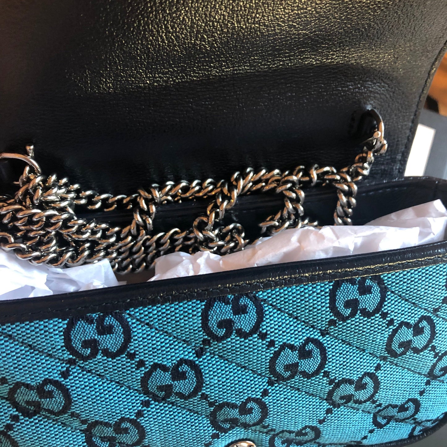 Gucci GG Marmont Mini Bag in Blue