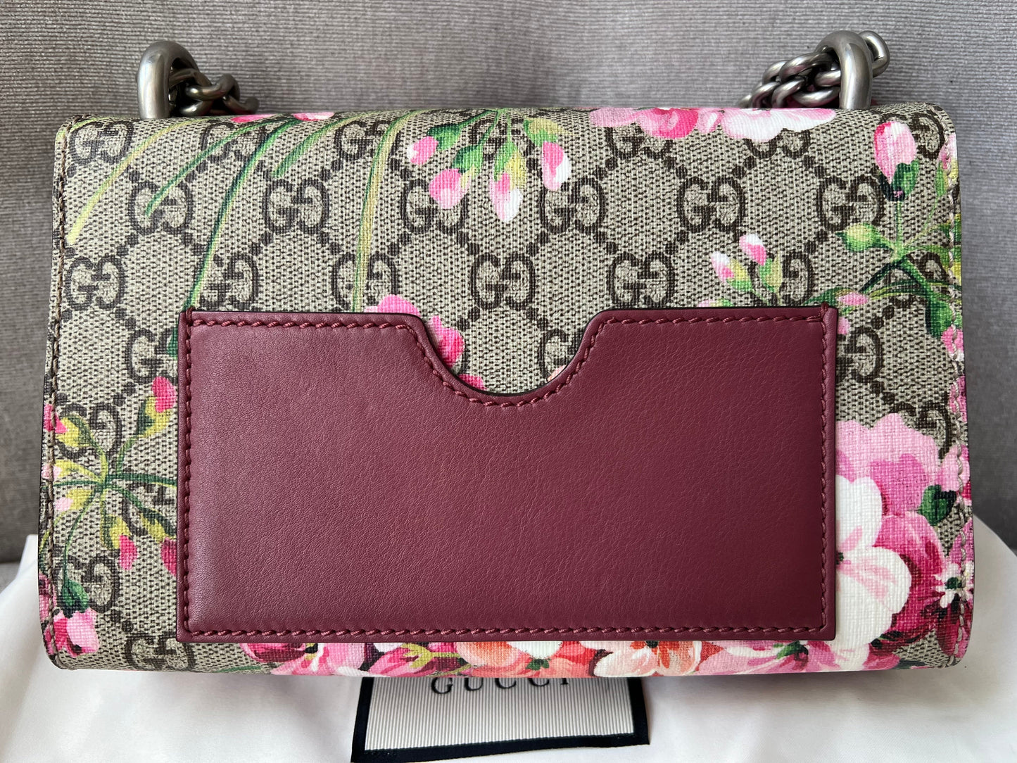 Gucci Small Padlock Blooms GG Supreme Bag