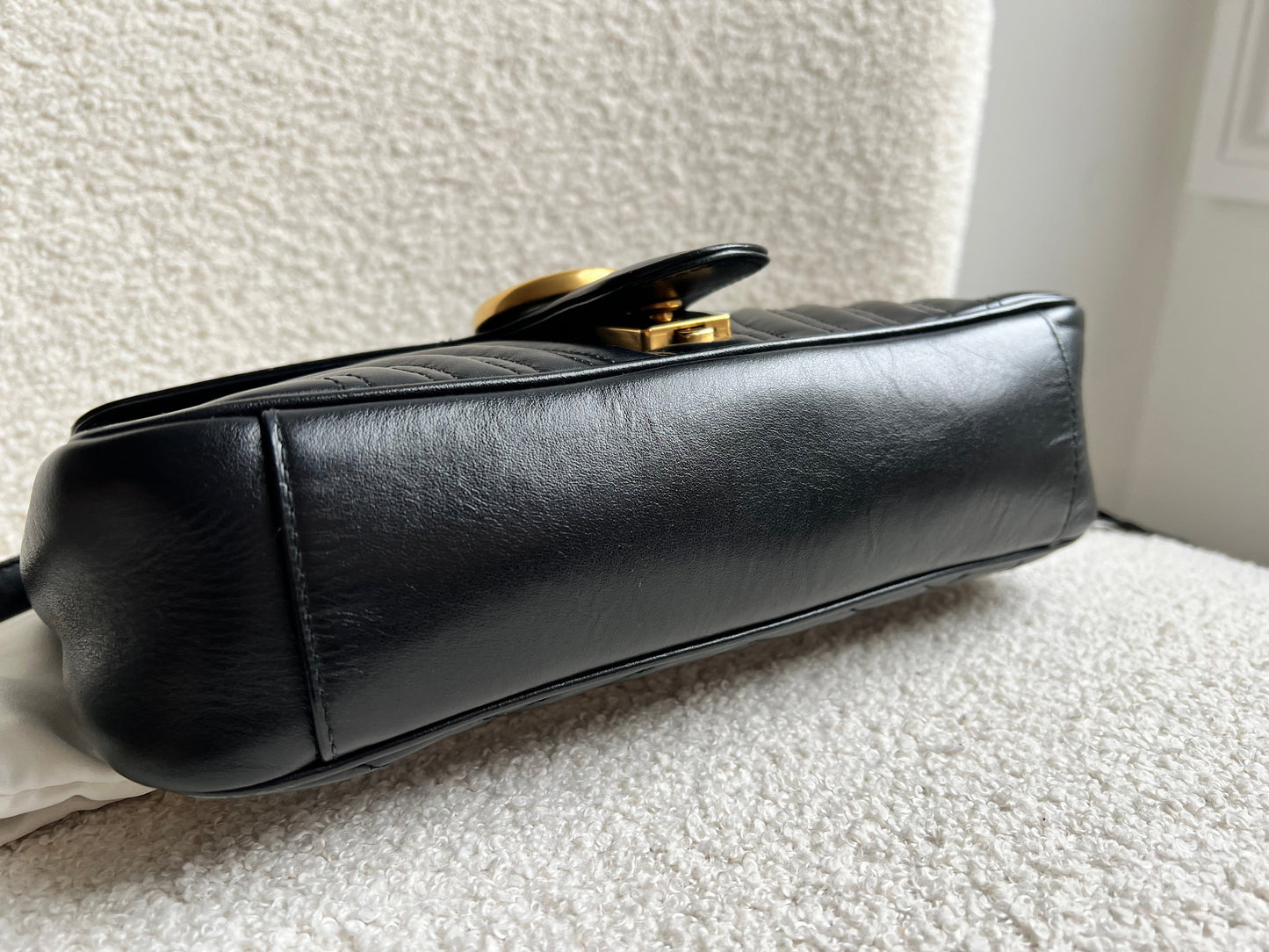 Gucci GG Black Marmont Small Shoulder Bag (RRP £2070)