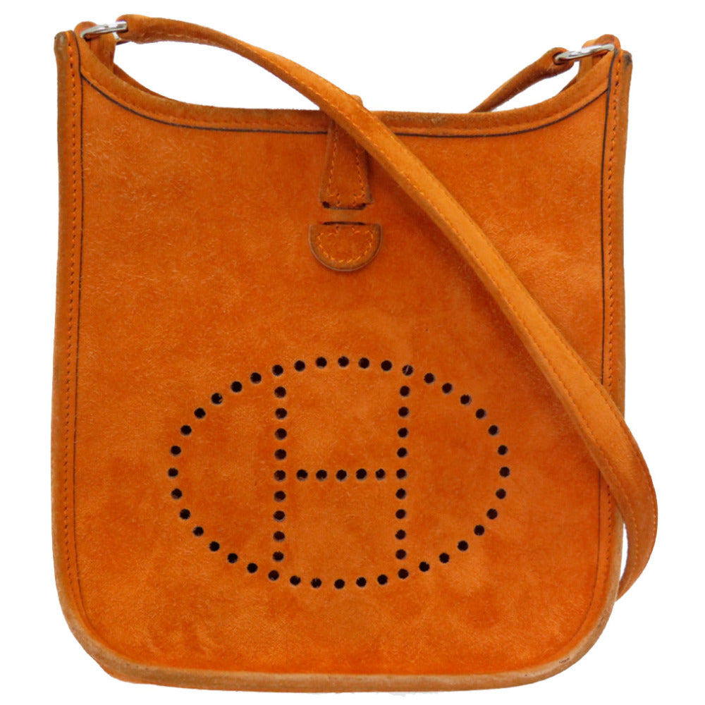 HERMES Shoulder Bag Doblis Orange Evelyn TPM Women Used
