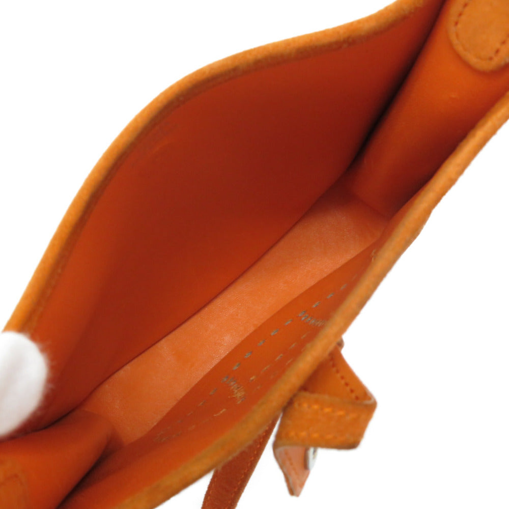 HERMES Shoulder Bag Doblis Orange Evelyn TPM Women Used