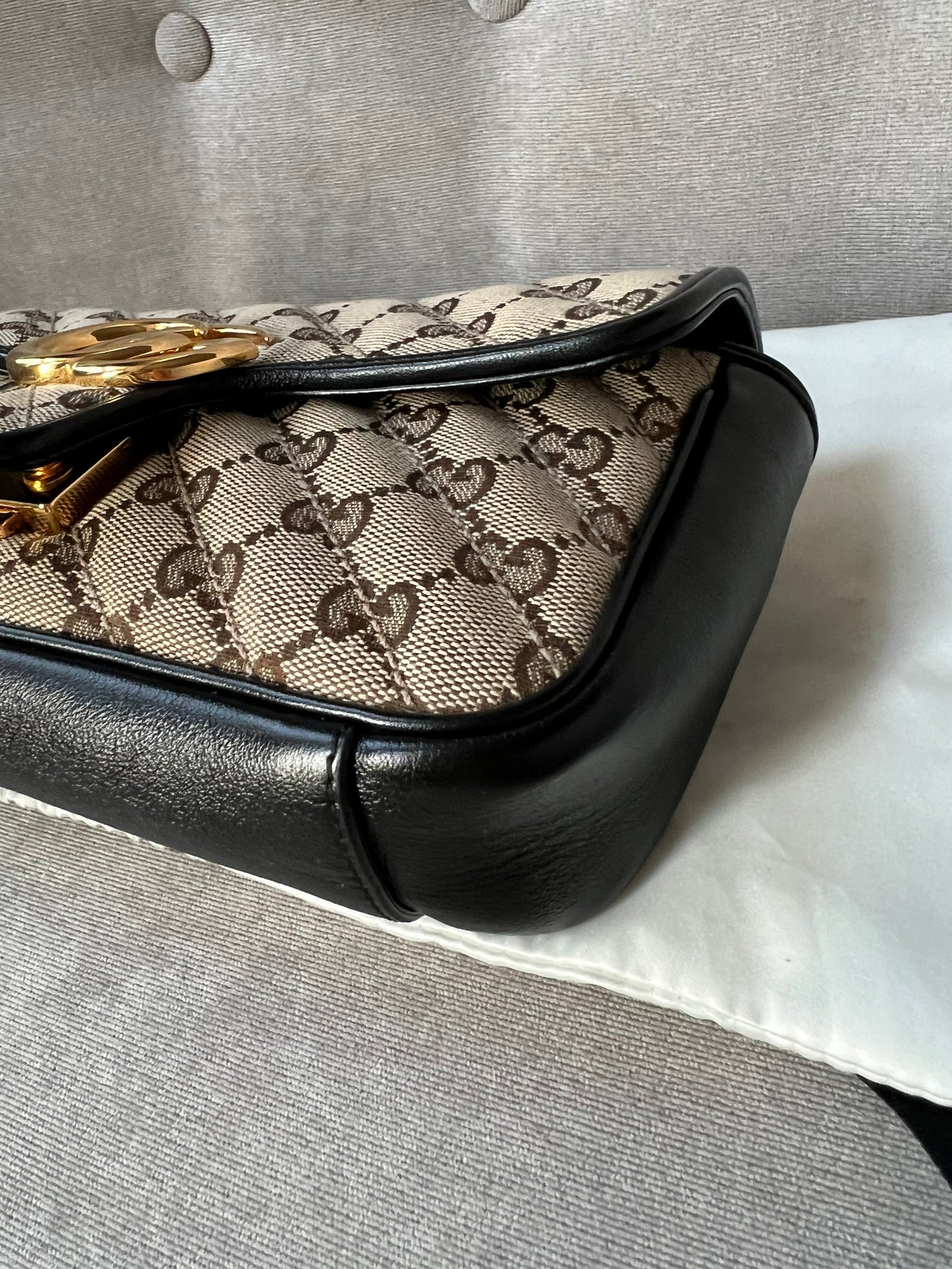 Gucci GG Beige Marmont Mini Shoulder Bag (RRP £1,470)