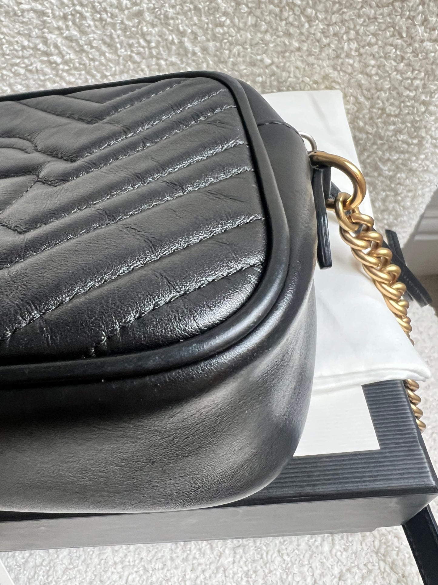 Gucci GG Black Marmont Small Shoulder Bag (RRP £1440)