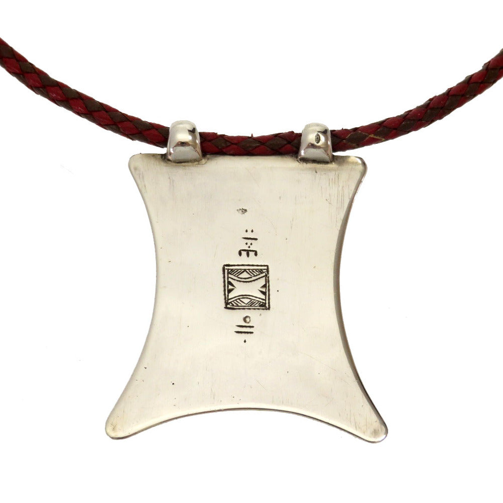 HERMES Necklace Silver Silver Touareg braided vintage