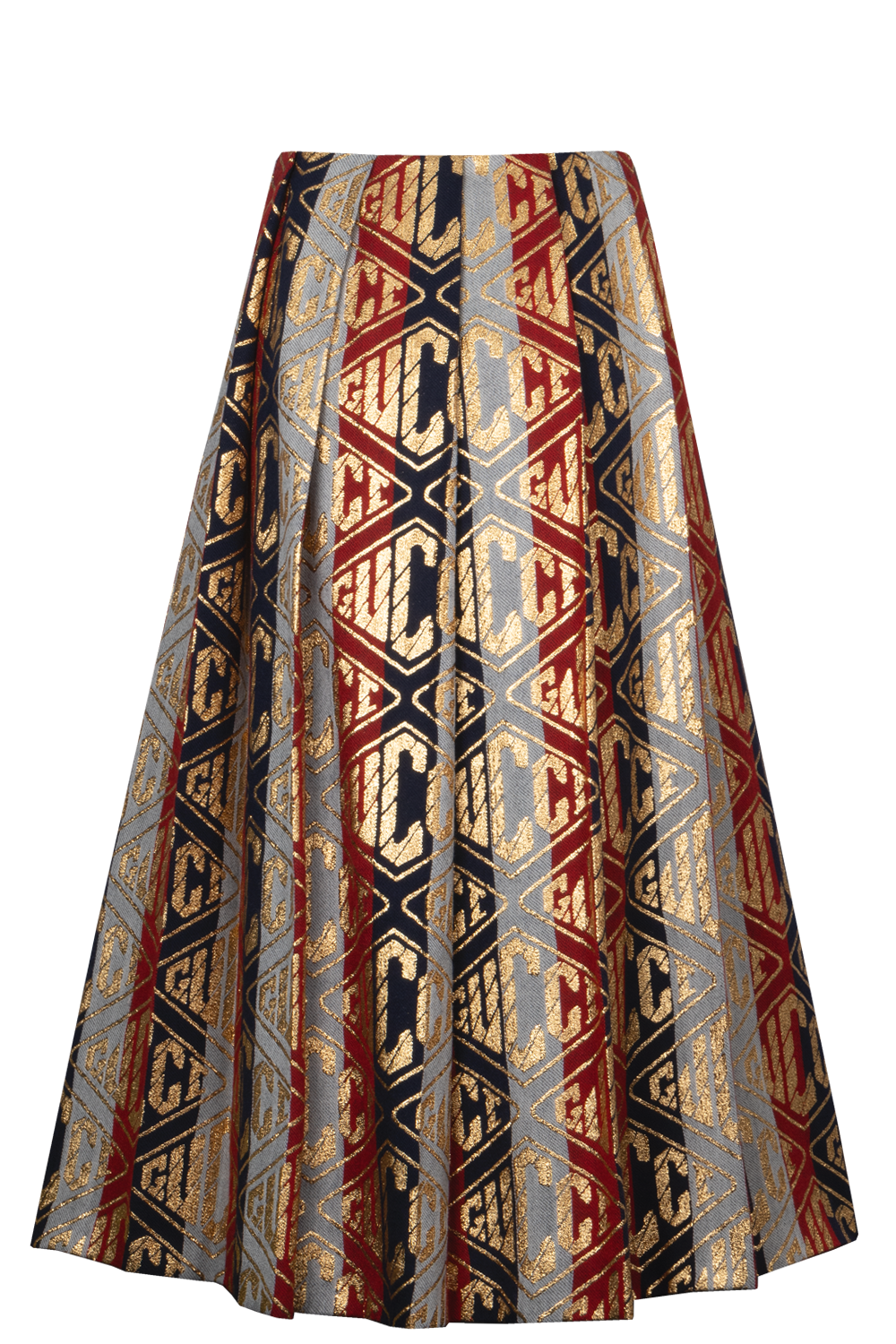 GUCCI Lurex Gucci Game Wool Skirt