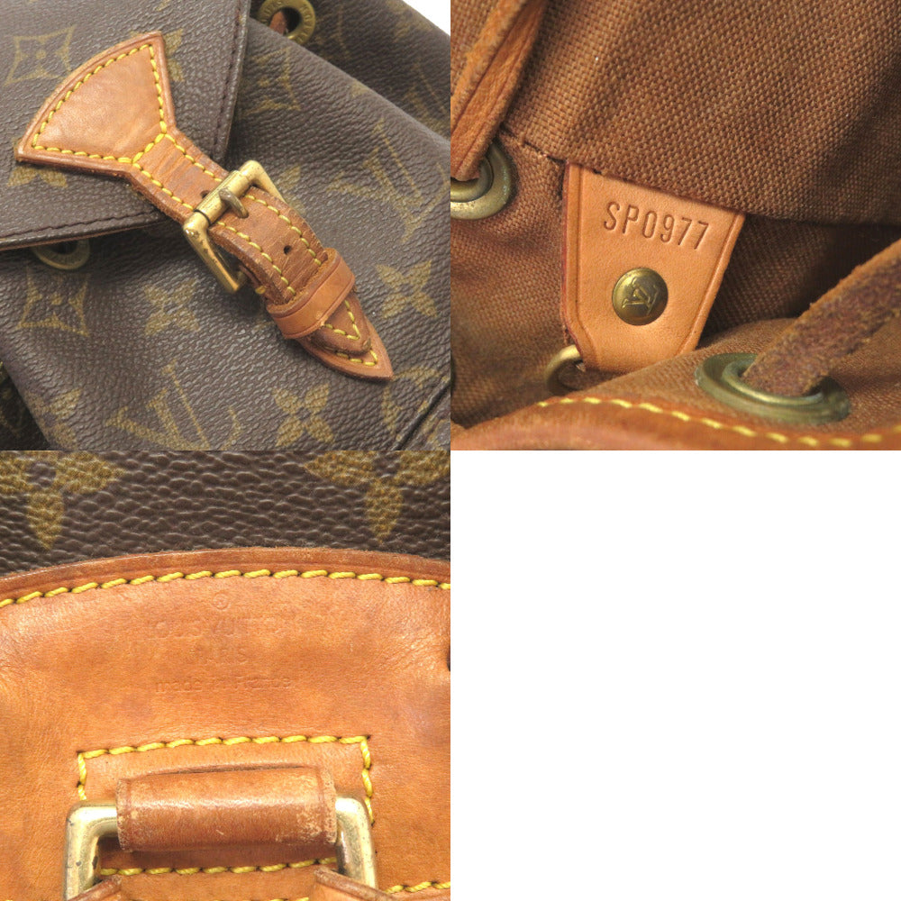 LOUIS VUITTON Backpack M51137 Monogram canvas Brown Monogram Mini Montsouris Women Used