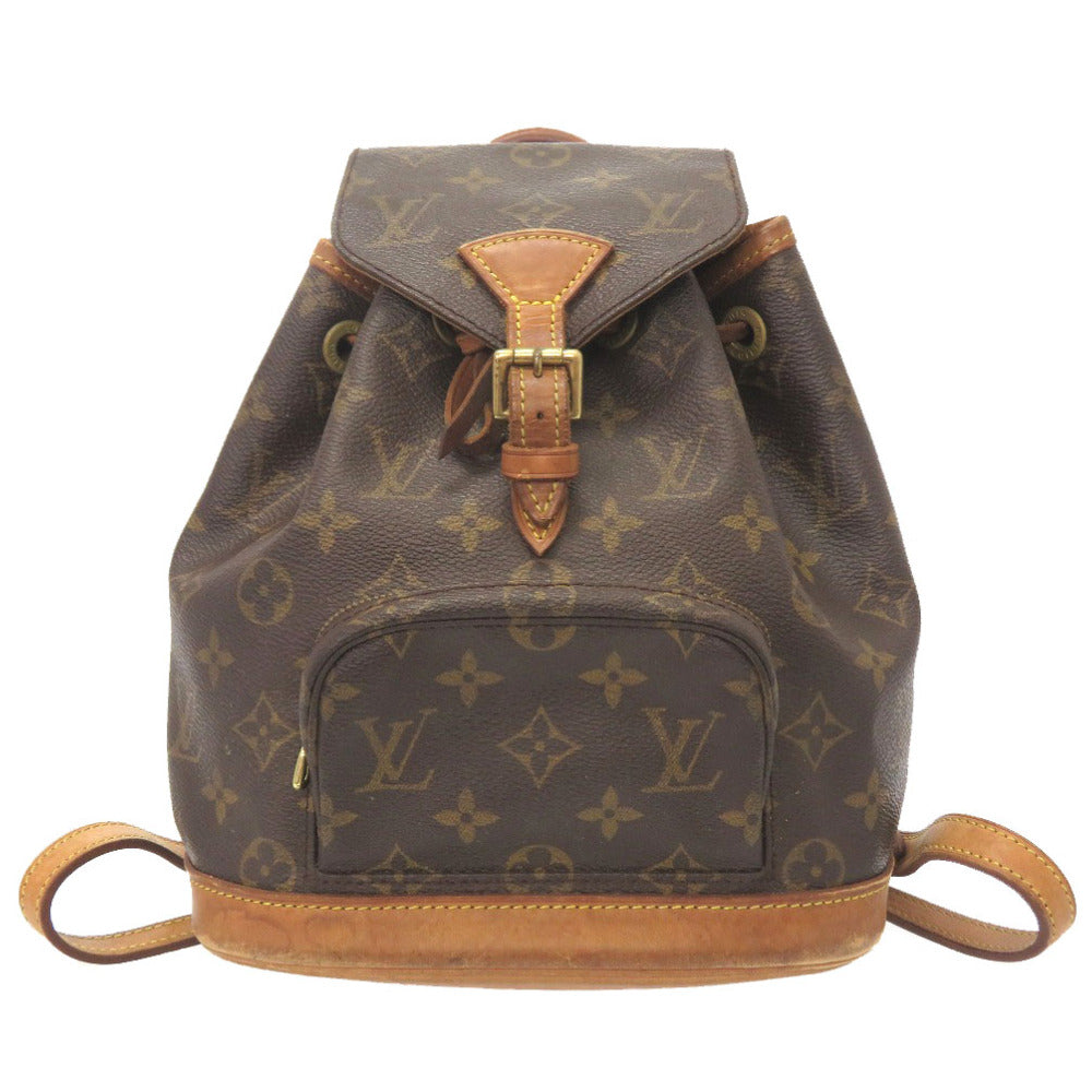 LOUIS VUITTON Backpack M51137 Monogram canvas Brown Monogram Mini Montsouris Women Used