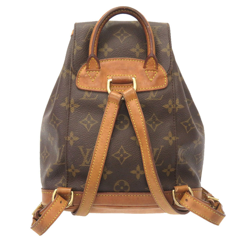 LOUIS VUITTON Backpack M51137 Monogram canvas Brown Monogram Mini Montsouris Women Used