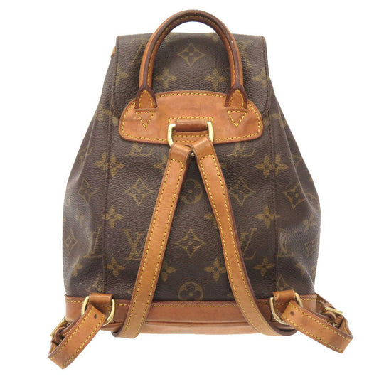 LOUIS VUITTON Backpack M51137 Monogram canvas Brown Monogram Mini Montsouris Women Used
