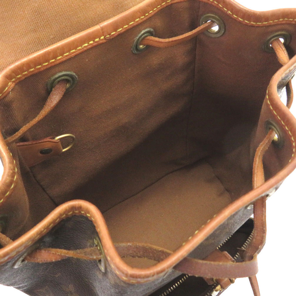 LOUIS VUITTON Backpack M51137 Monogram canvas Brown Monogram Mini Montsouris Women Used