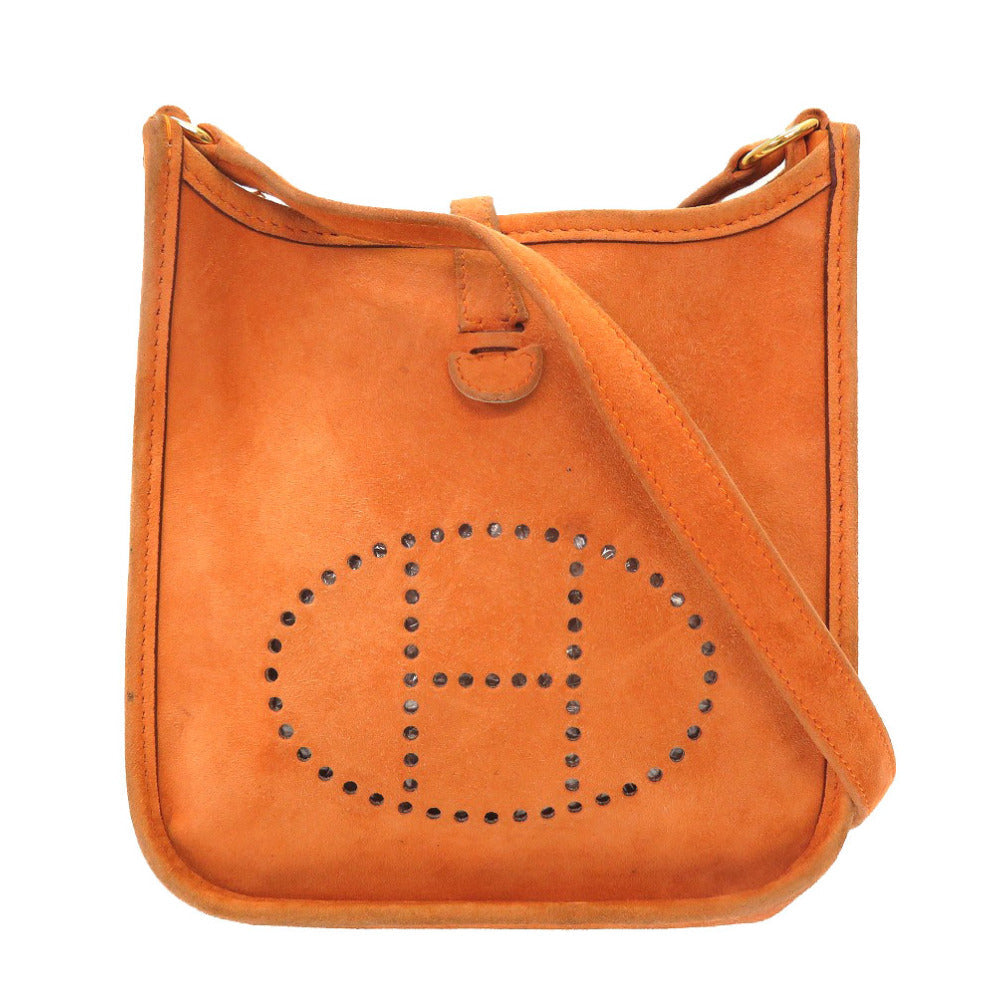 HERMES Shoulder Bag Doblis Orange Evelyn TPM Women Used