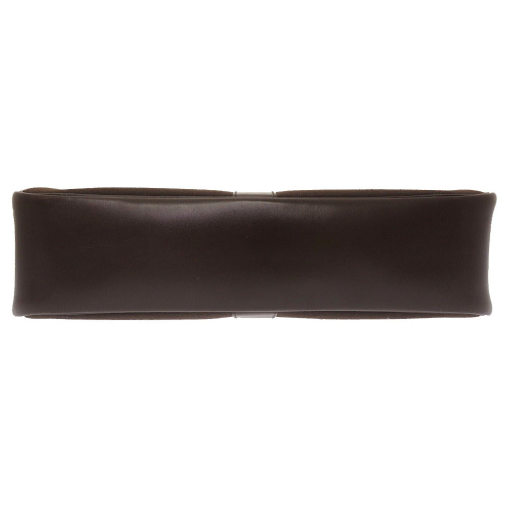 HERMES Shoulder Bag Towar Officier Brown rugby Women Used