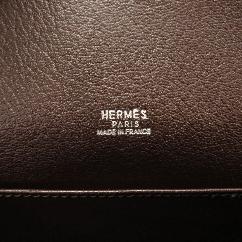HERMES Shoulder Bag Towar Officier Brown rugby Women Used