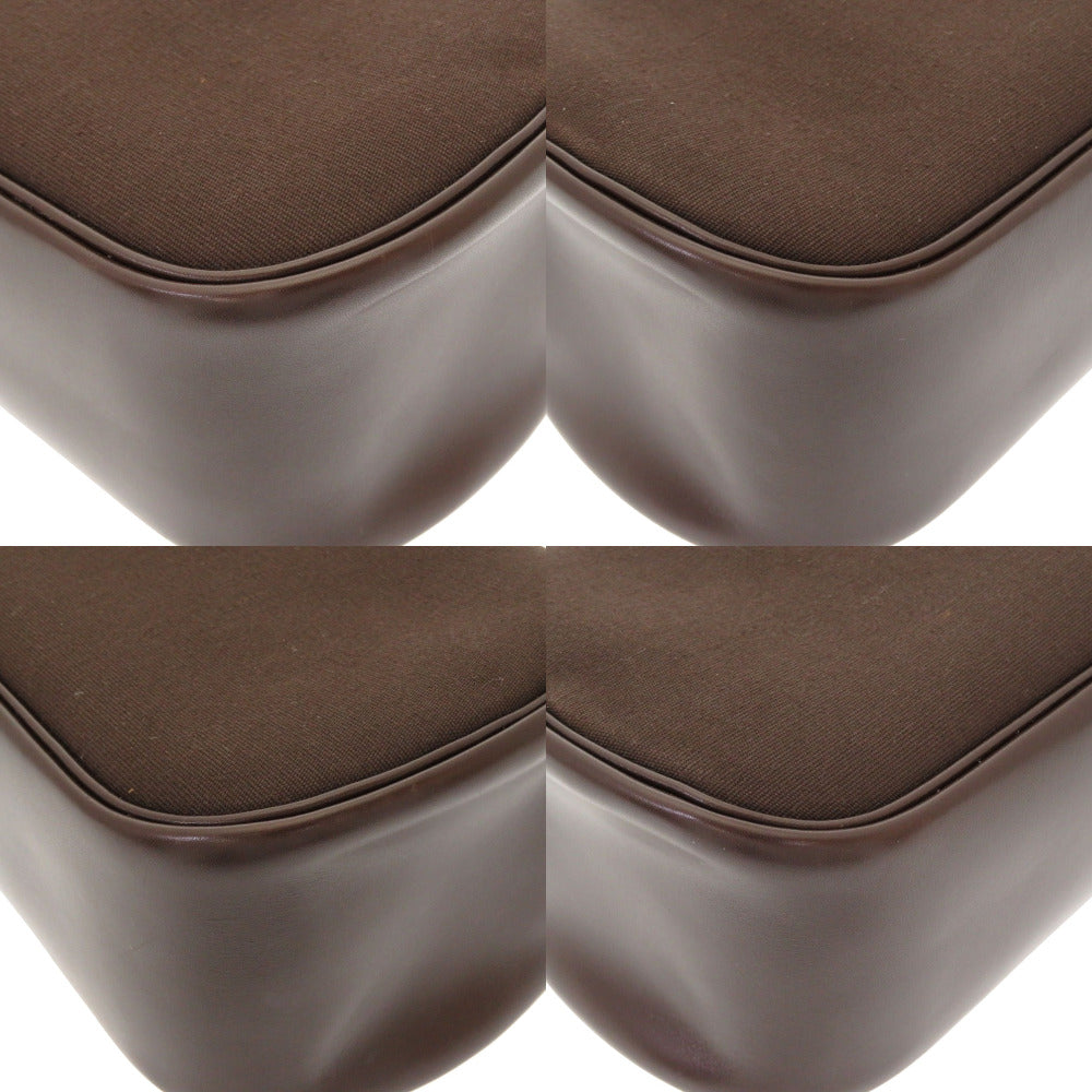 HERMES Shoulder Bag Towar Officier Brown rugby Women Used