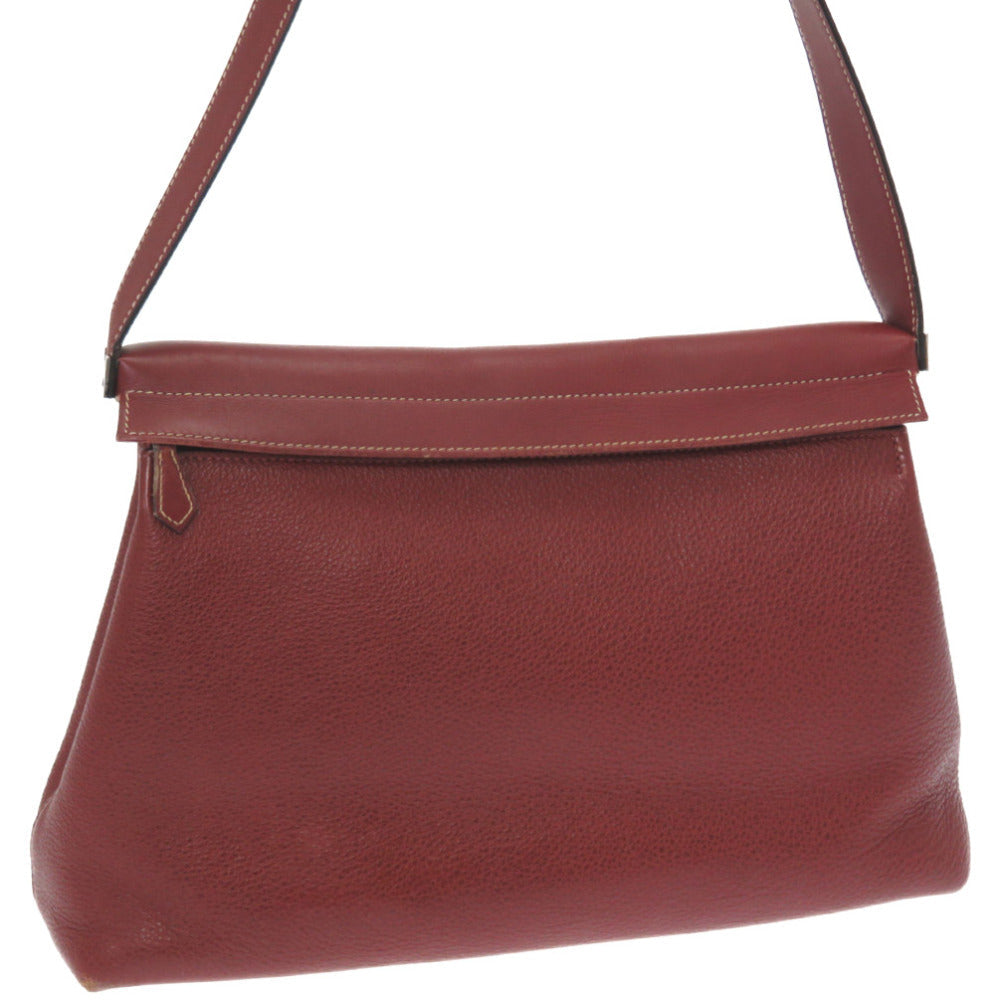 HERMES Shoulder Bag Buffle, Crinolan Rouge ash Yo bag Women Used