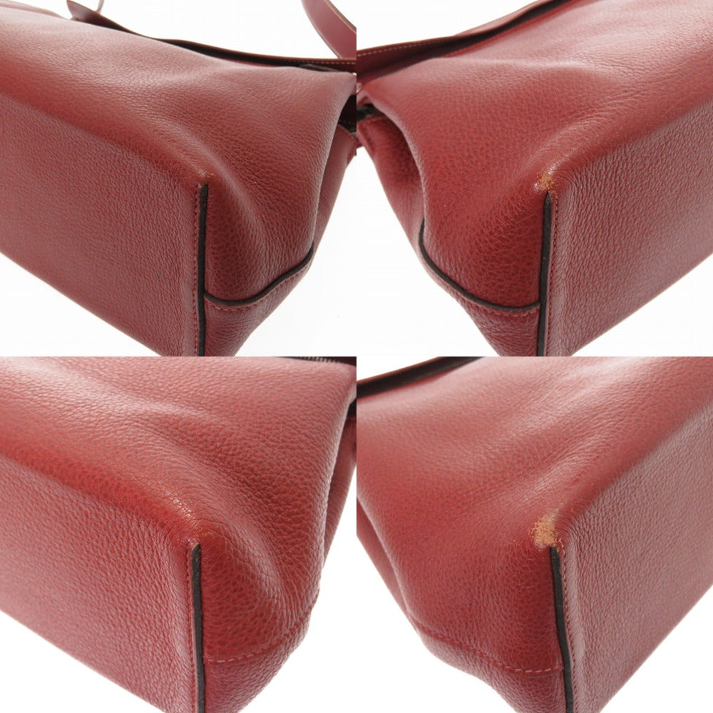 HERMES Shoulder Bag Buffle, Crinolan Rouge ash Yo bag Women Used