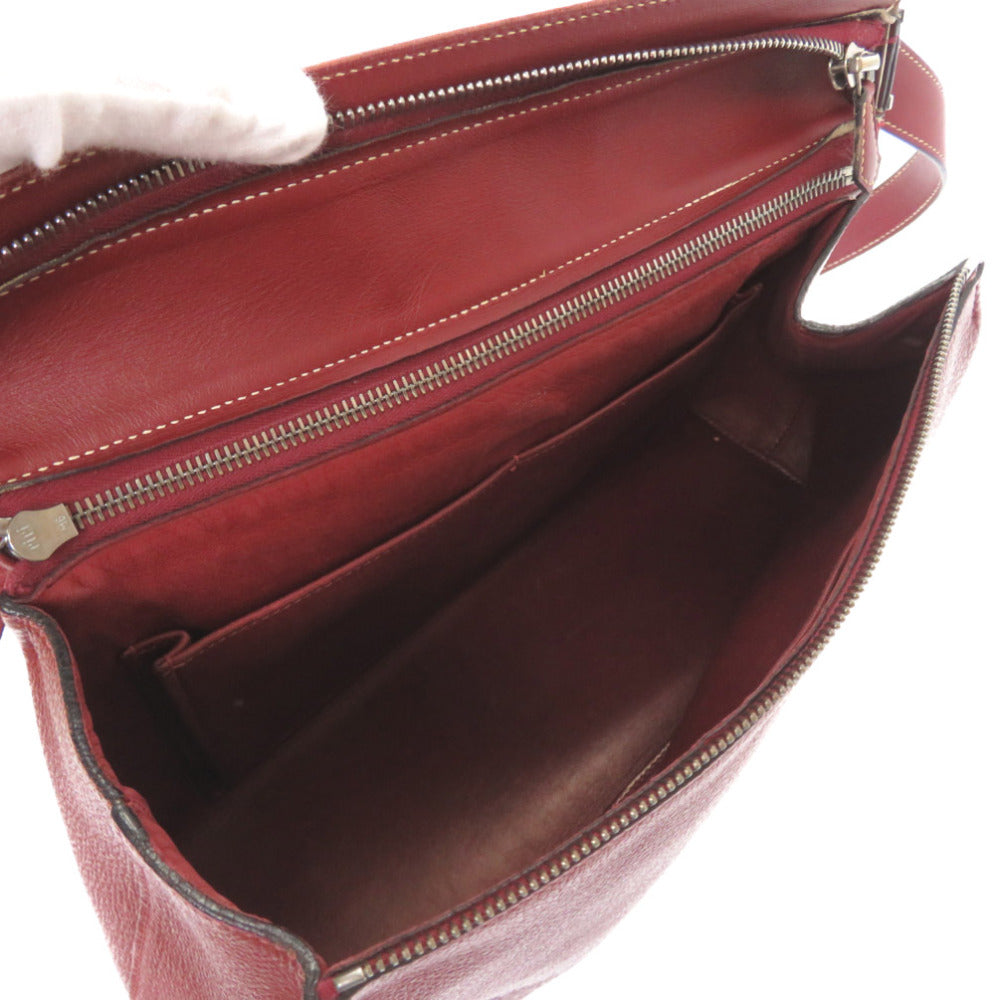 HERMES Shoulder Bag Buffle, Crinolan Rouge ash Yo bag Women Used