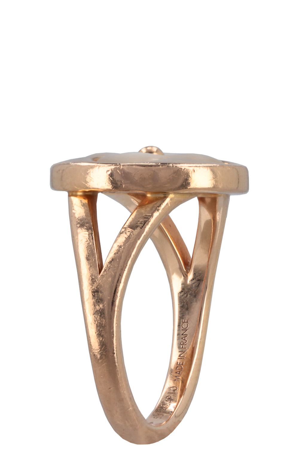 LOUIS VUITTON Color Blossom Ring Rosegold Mother of Pearl