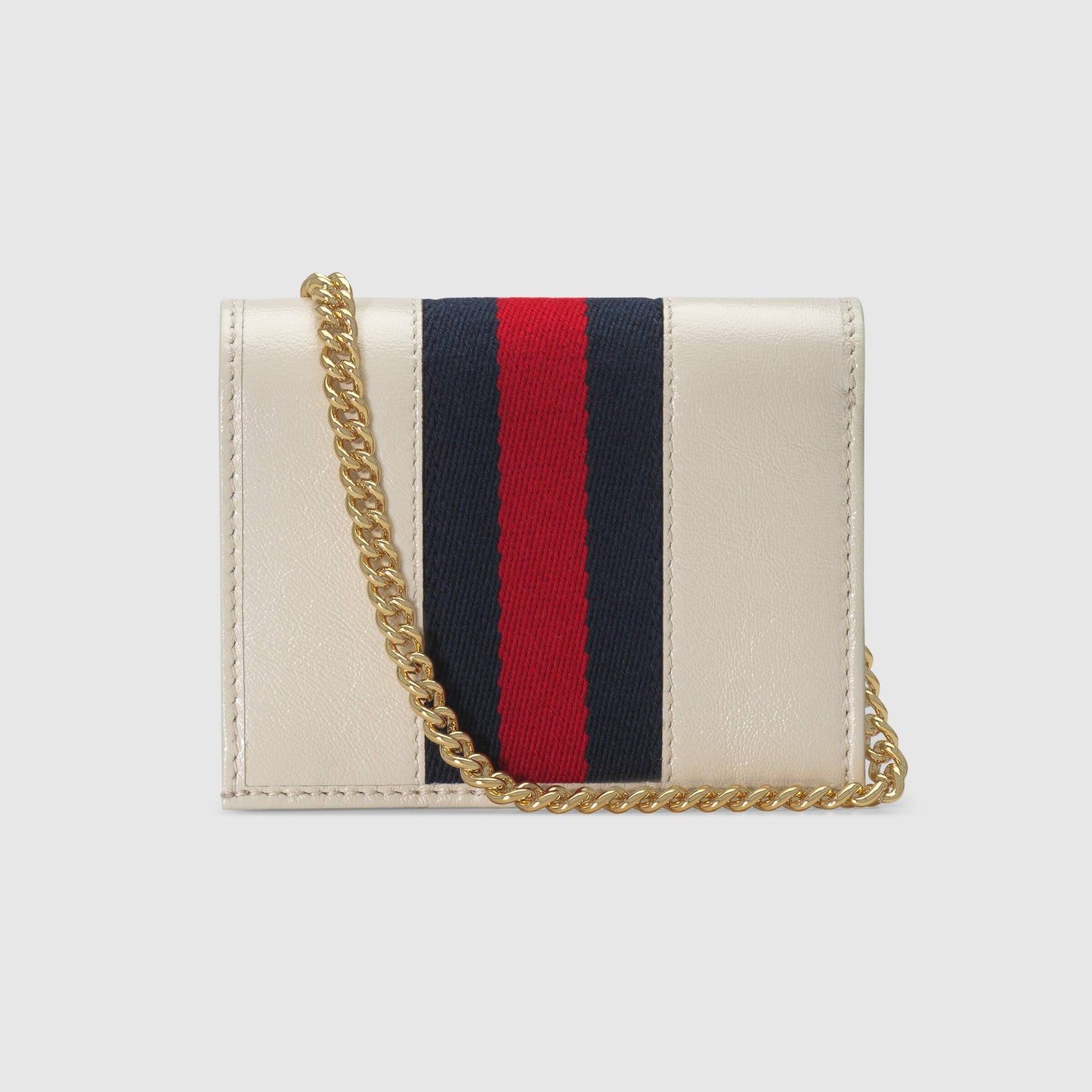 Gucci Rajah Chain  Case Wallet White