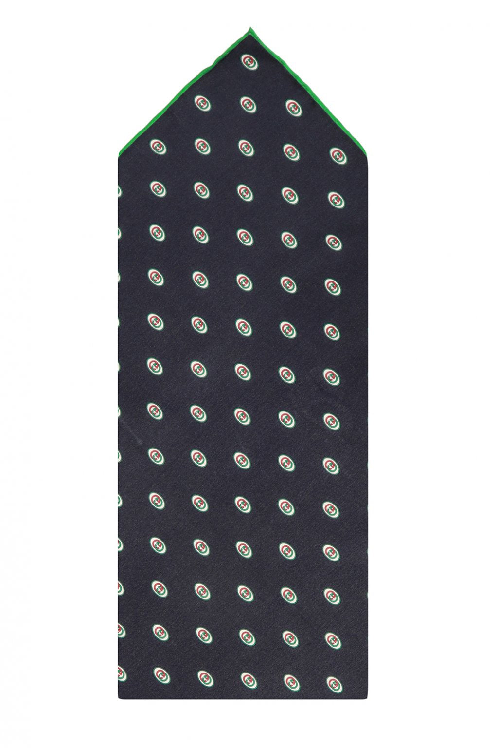 Gucci Interlocking GG Print Pocket Square in Midnight Blue