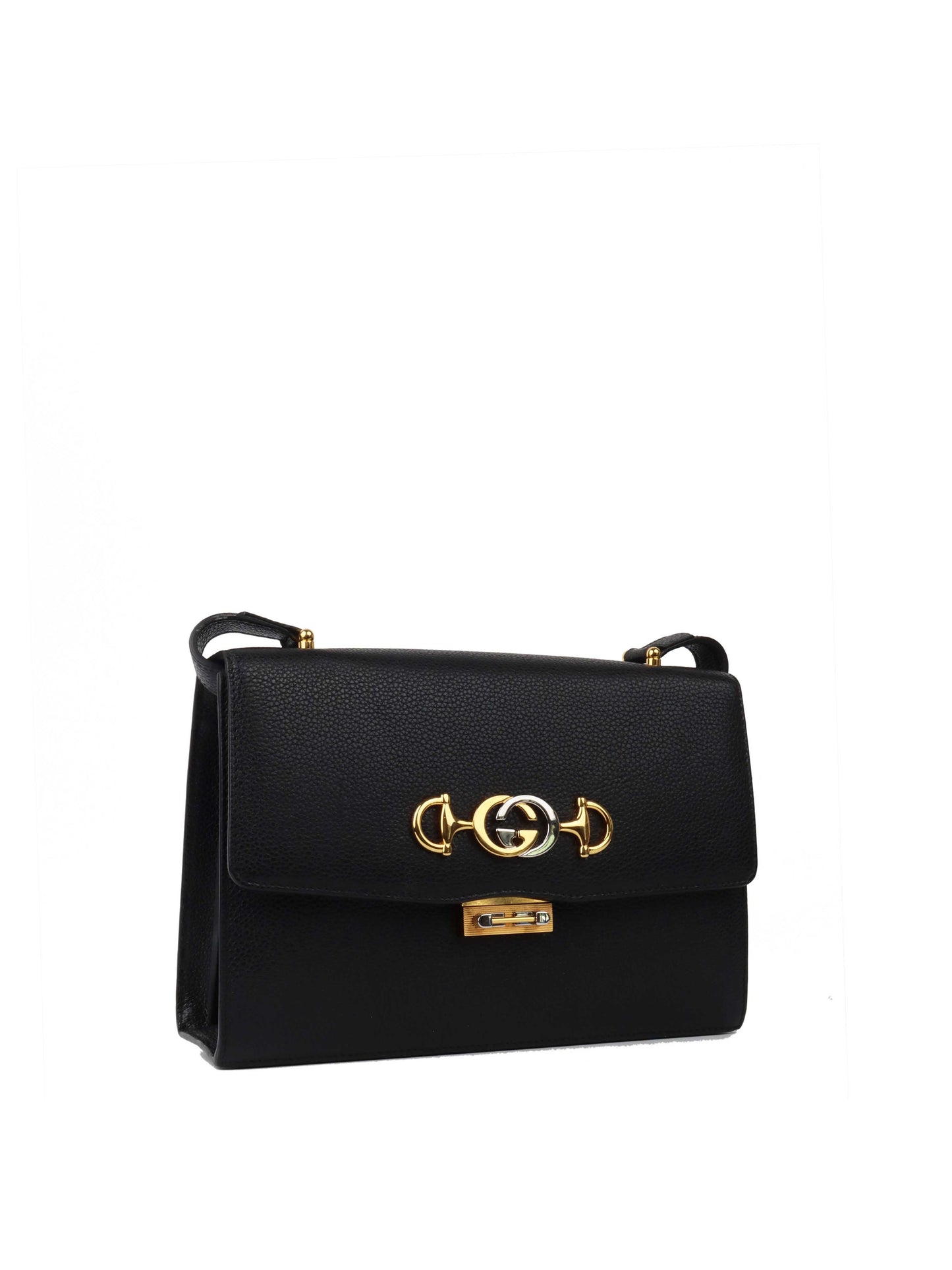 Gucci Zumi Black Shoulder Bag.