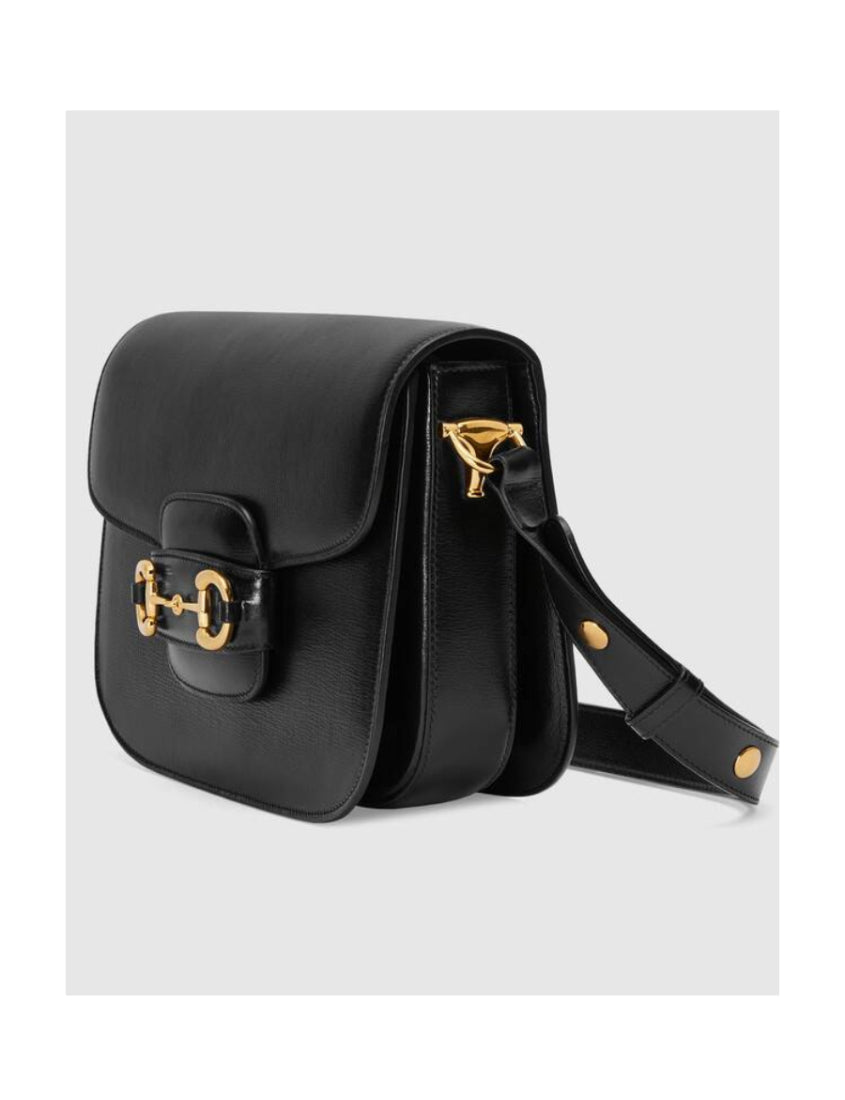 Gucci Black Horsebit 1955 Series Small Shoulder Bag