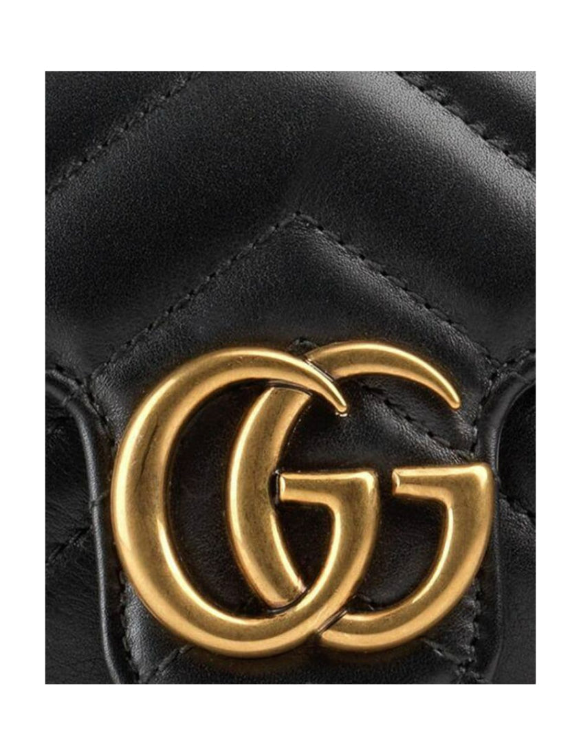 Gucci Black GG Marmont Mini Shoulder Bag