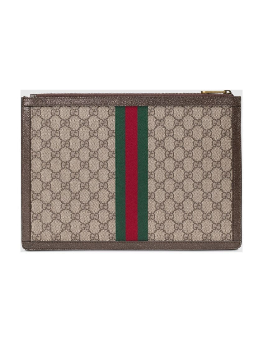 Gucci Premium synthetic canvas document bag