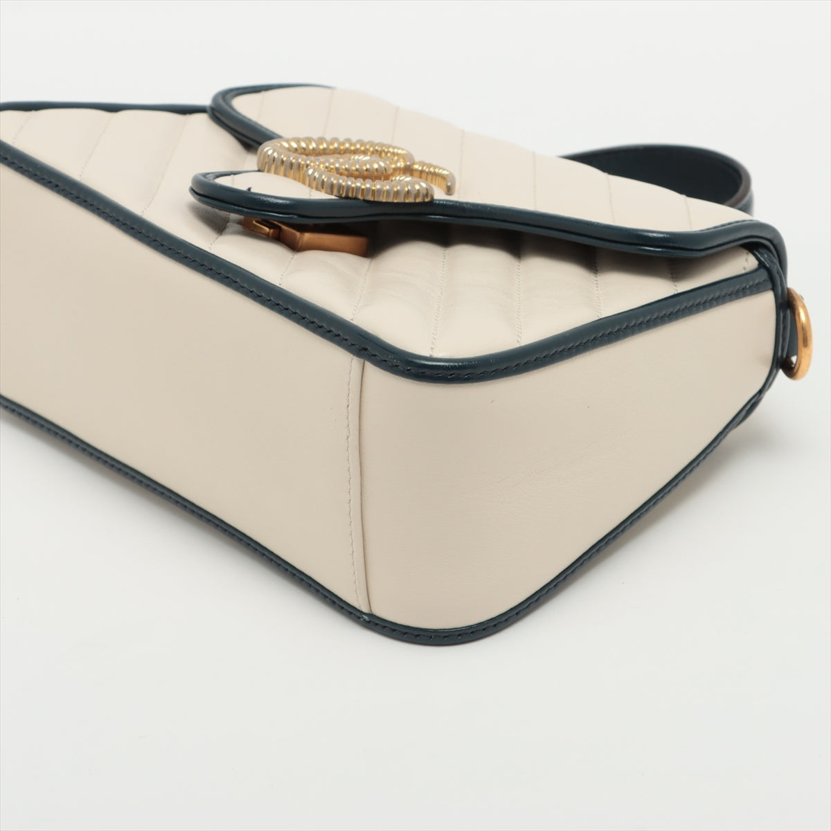Gucci GG Marmont Leather Two - Way Handbag White