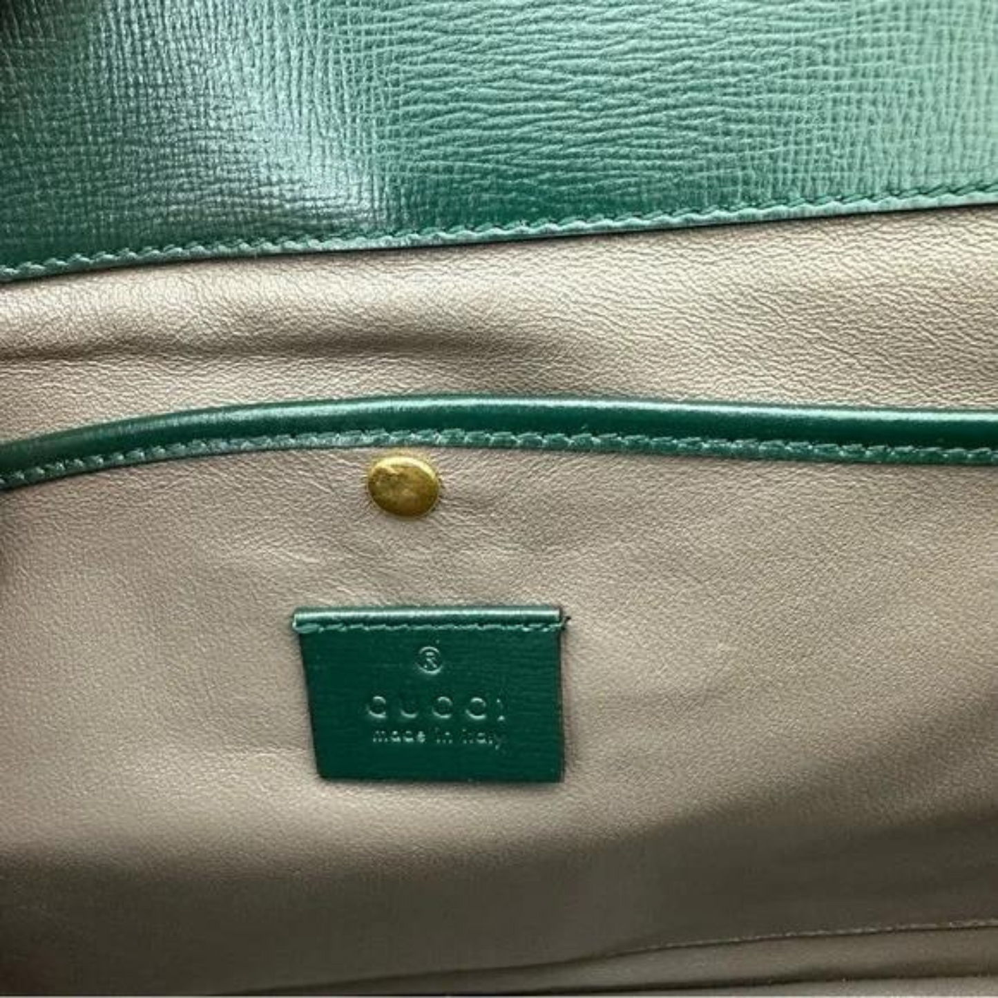 Gucci Medium Sylvie 1969 Shoulder Bag in Green