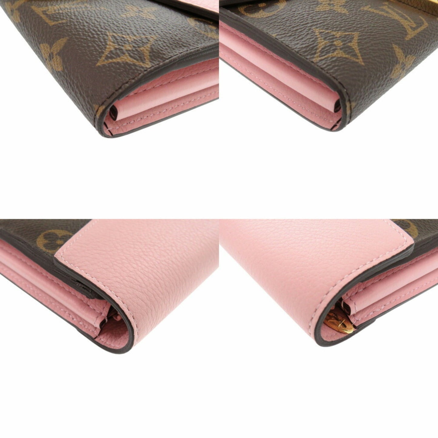 Louis Vuitton  Monogram pink Rose Ballerine Monogram Long Wallet (Bi-Fold)