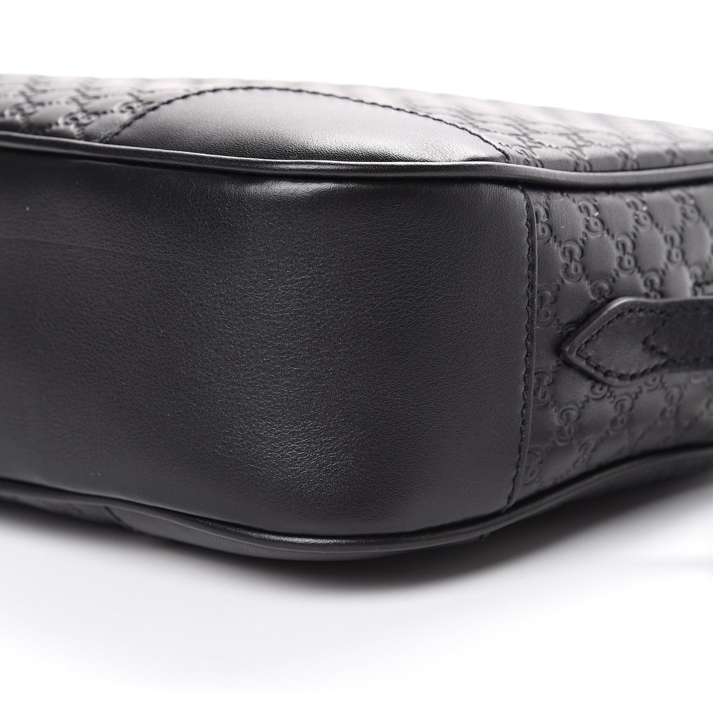 Gucci GG Microguccissima Leather Bree Camera Bag in Black