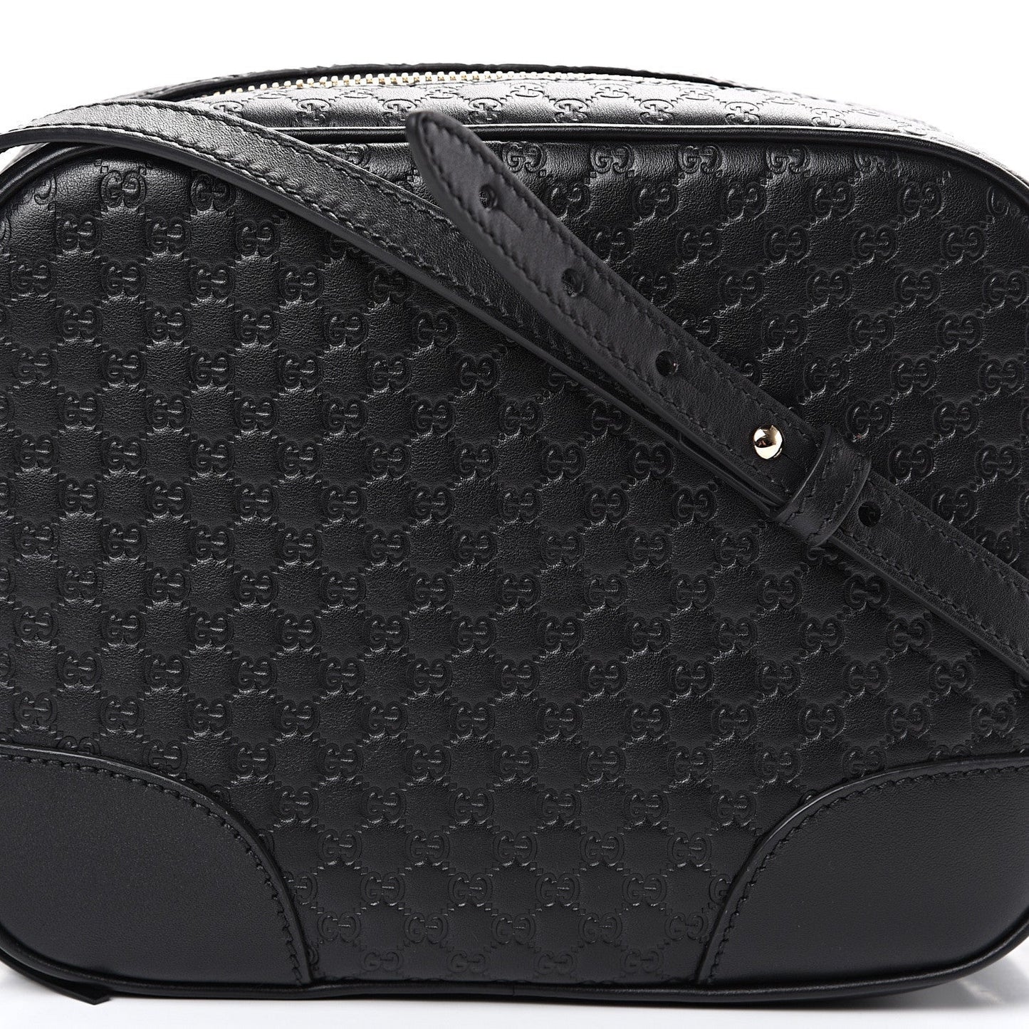Gucci GG Microguccissima Leather Bree Camera Bag in Black