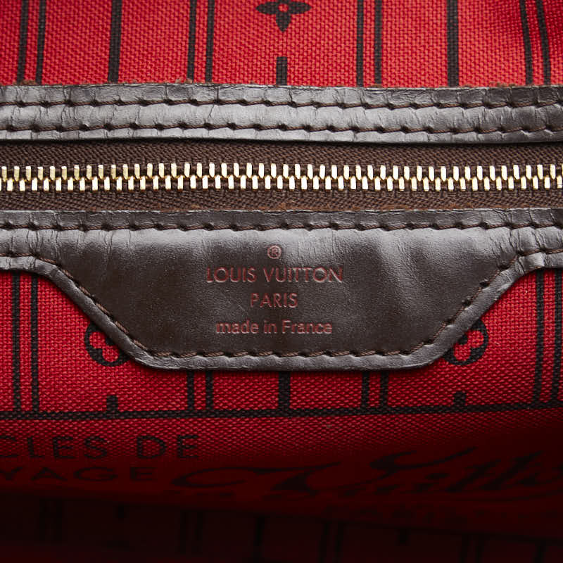 Louis Vuitton Damier Neverfull N51109 Tote Bag PVC/Leather Brown