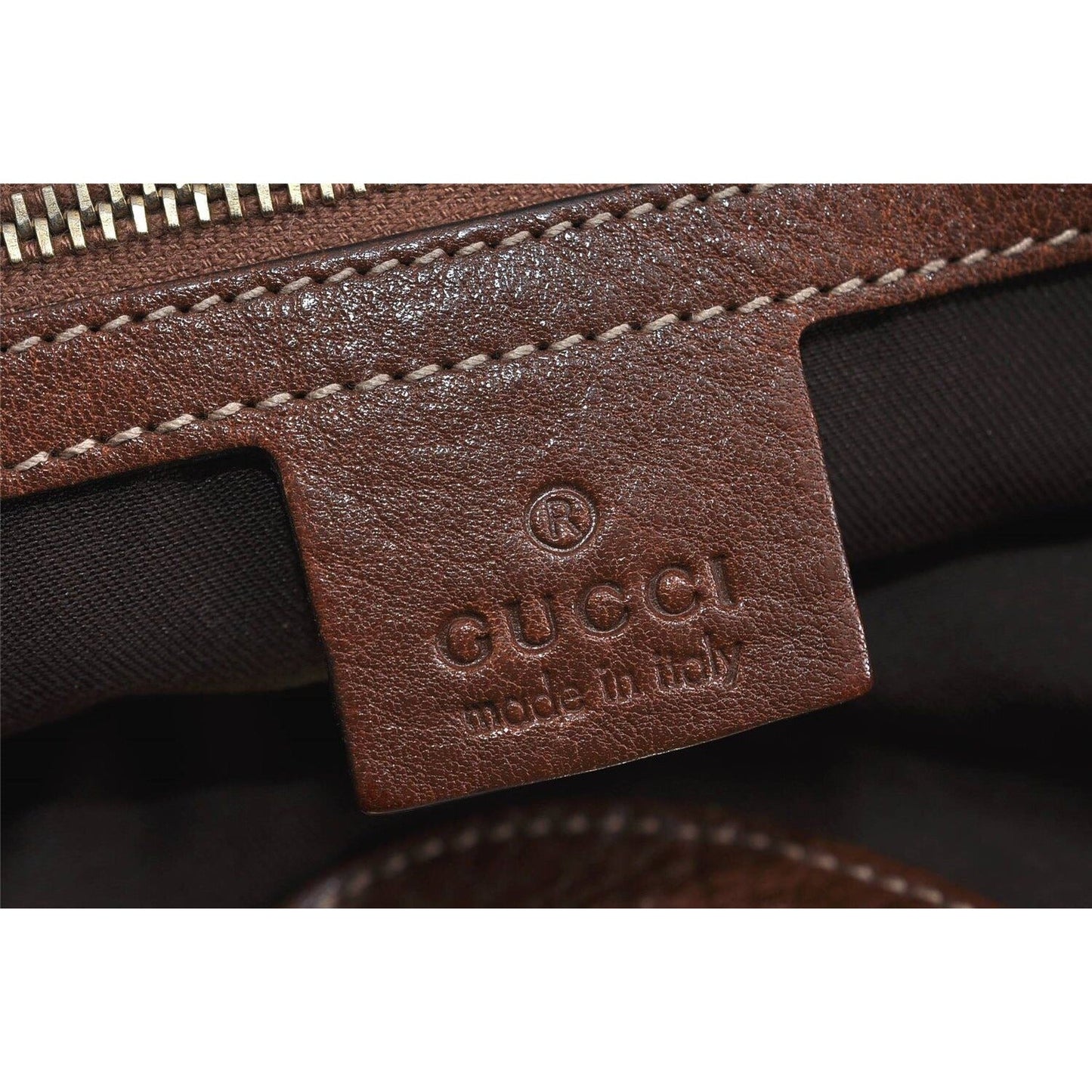 Gucci 'Charlotte' brown Guccissima XL satchel w chrome G