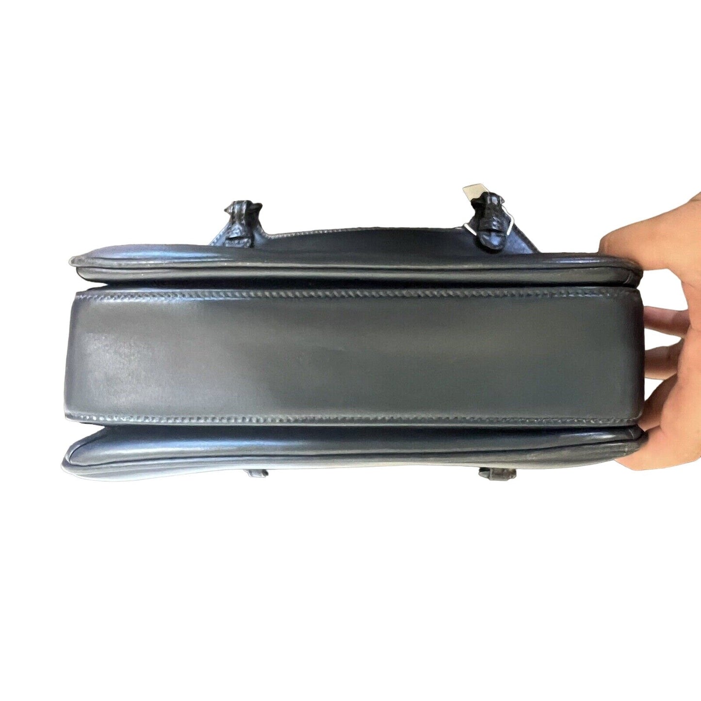 Gucci, navy leather shoulder bag satchel