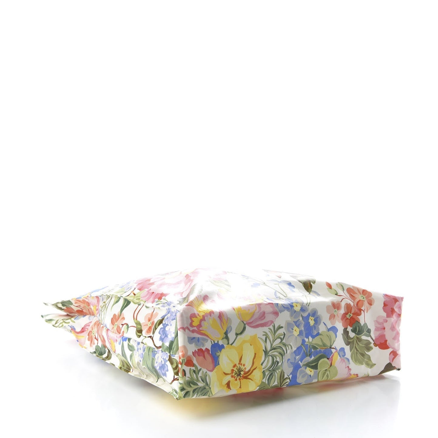 Gucci Floral-print Logo Tote Bag in White