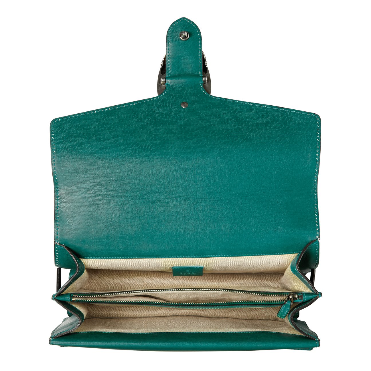 Gucci Small Dionysus Blooms Leather Shoulder Bag in Green