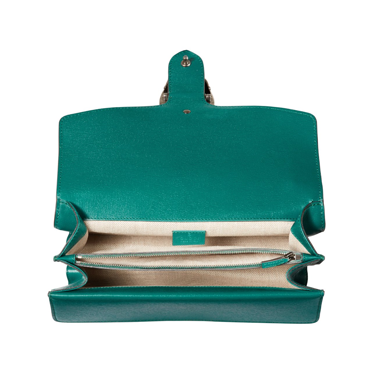 Gucci Large Dionysus Blooms Leather Shoulder Bag in Green