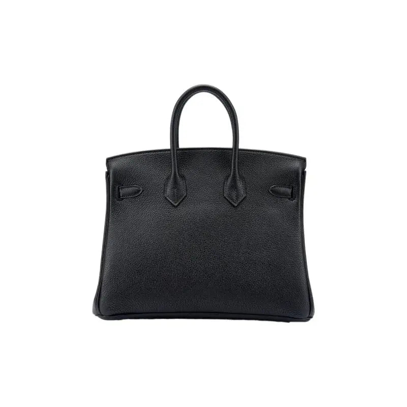 HERMES Birkin Bag black togo Leather Handbag (25,28)  gold hardware