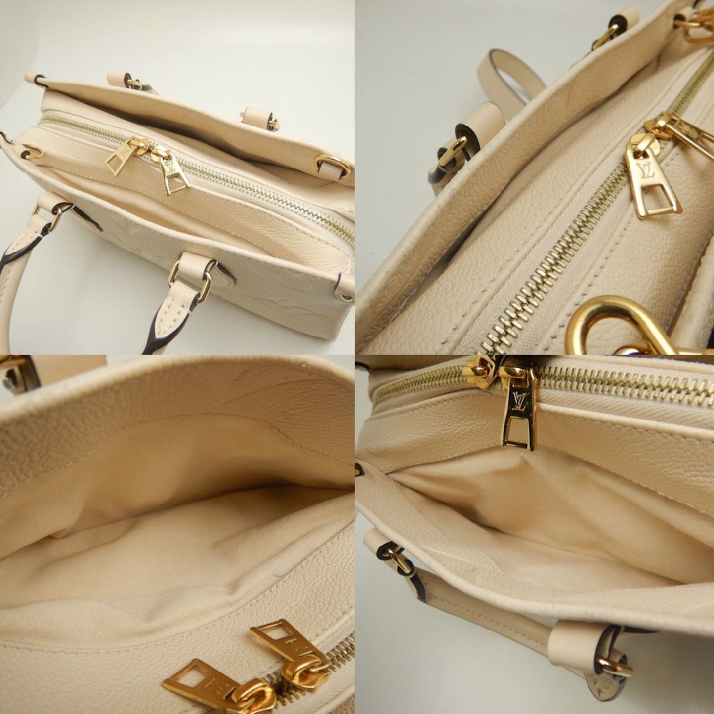 Louis Vuitton  ivory Leather Handbag