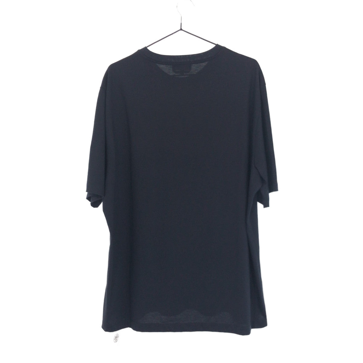 HERMES Short sleeve T-shirt cotton Navy navy blue Short Sleeve Shirts T-Shirts H logo embroidery mens XL Used
