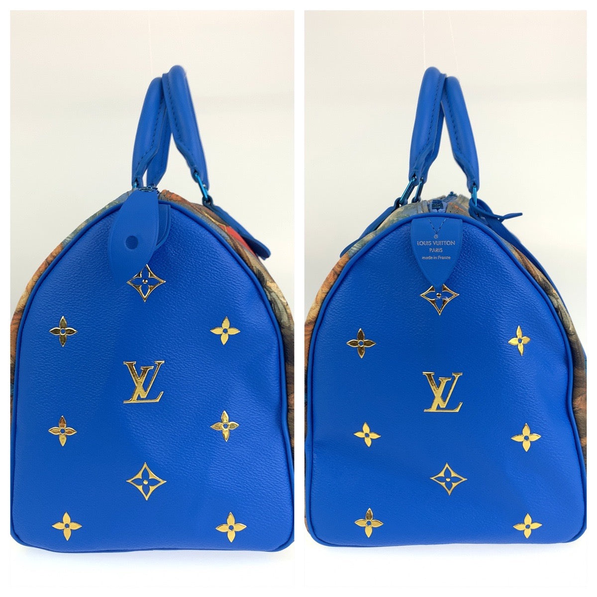 LOUIS VUITTON Boston Duffel bag PVC Blue blue Masters collection Speedy 30 Rubens Jeff Koons