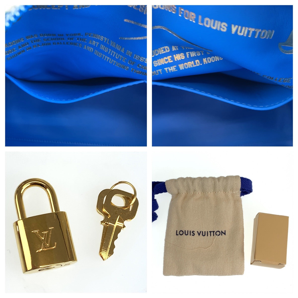 LOUIS VUITTON Boston Duffel bag PVC Blue blue Masters collection Speedy 30 Rubens Jeff Koons