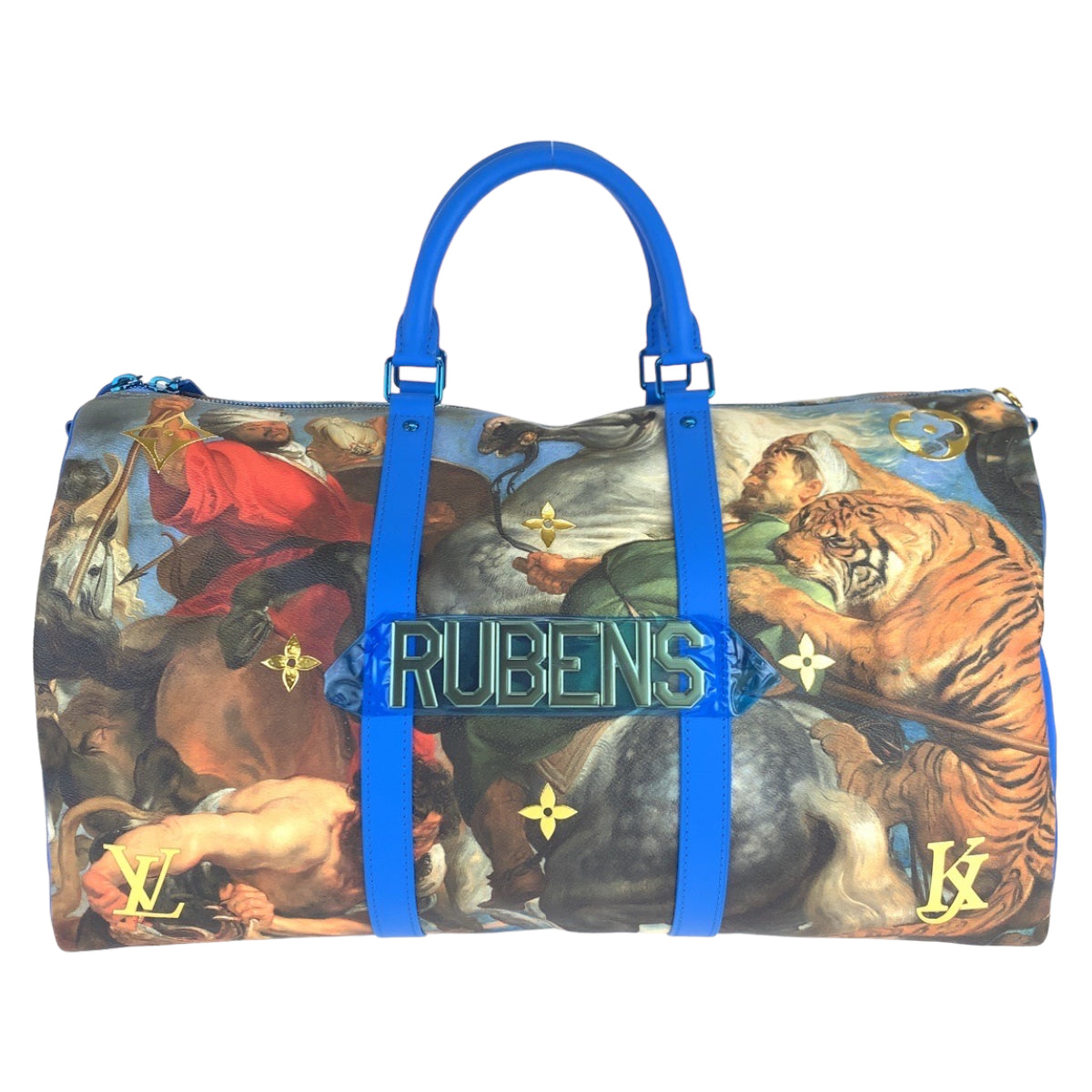 LOUIS VUITTON Boston Duffel bag M43344 PVC multicolor Masters Collection Jeff Koons Rubens Keepall  bandouliere50